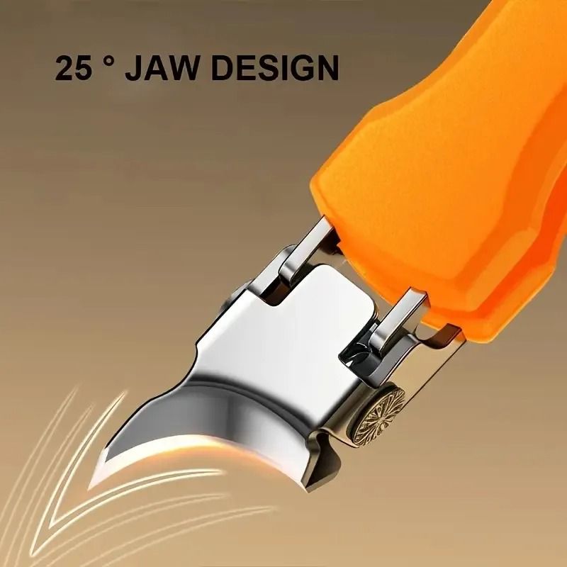 Heavy-Duty Professional Nail Clippers for Thick & Hard Toenails - Ultra-Sharp & Anti-Splash