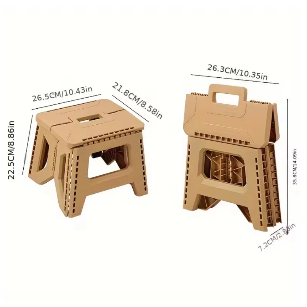 Heavy Duty Portable Folding Stool Compact Camping & Fishing Seat for Outdoor Comfort