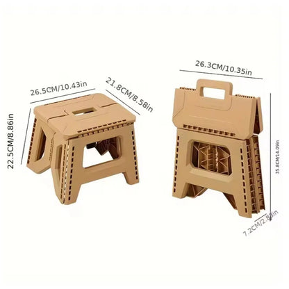 Heavy Duty Portable Folding Stool Compact Camping & Fishing Seat for Outdoor Comfort