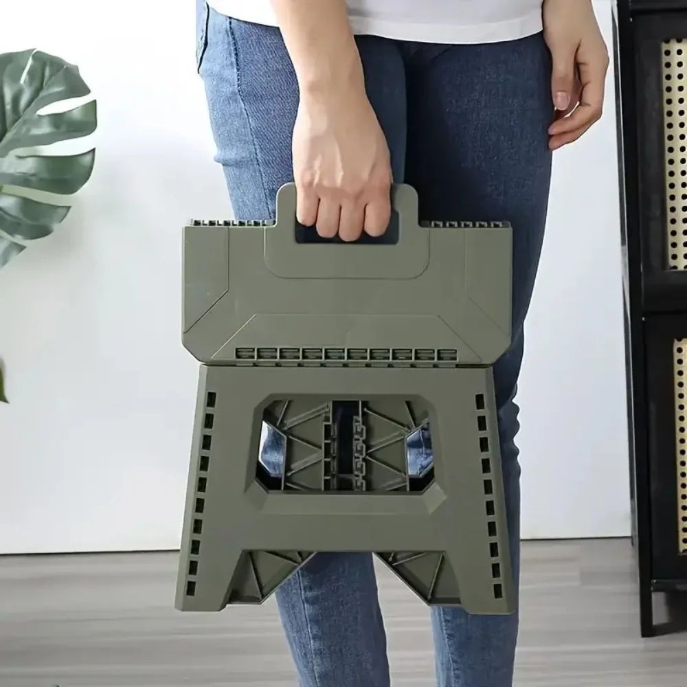 Heavy Duty Portable Folding Stool Compact Camping & Fishing Seat for Outdoor Comfort