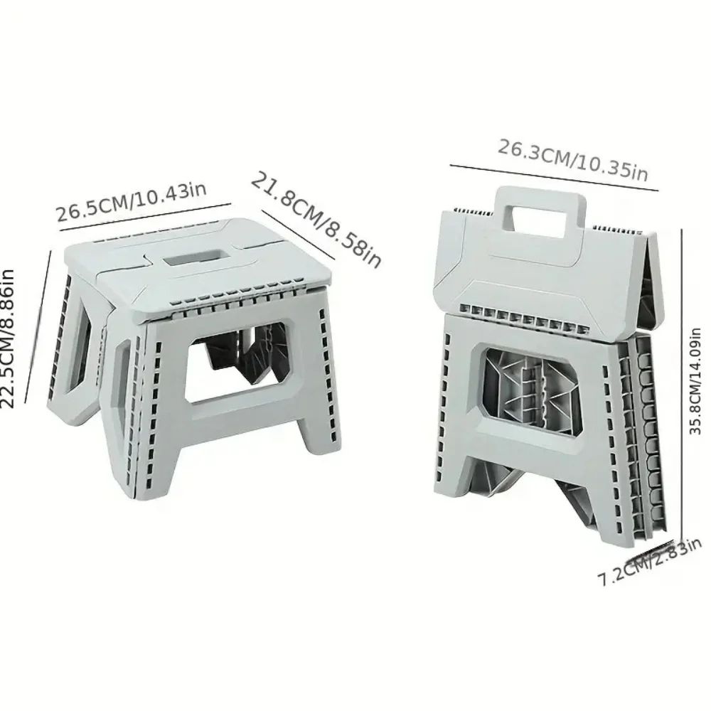 Heavy Duty Portable Folding Stool Compact Camping & Fishing Seat for Outdoor Comfort