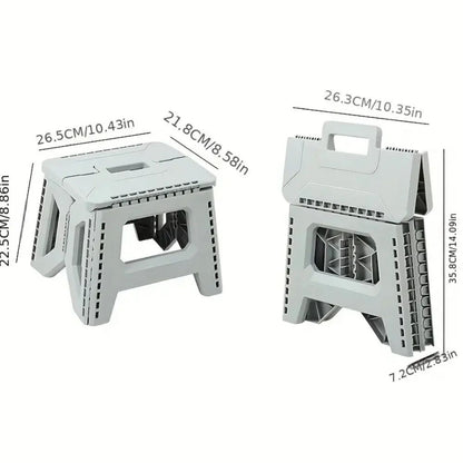 Heavy Duty Portable Folding Stool Compact Camping & Fishing Seat for Outdoor Comfort
