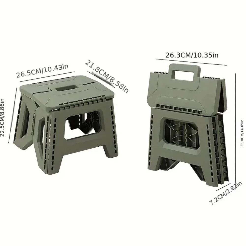 Heavy Duty Portable Folding Stool Compact Camping & Fishing Seat for Outdoor Comfort