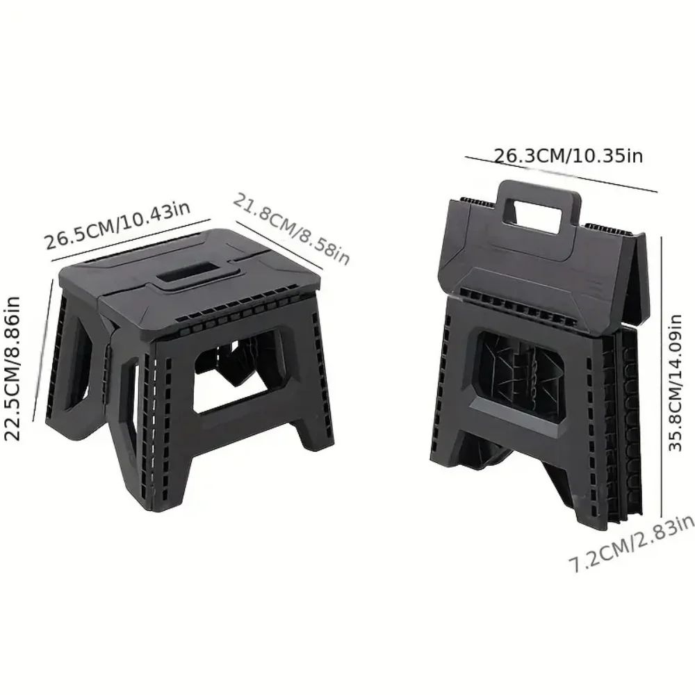Heavy Duty Portable Folding Stool Compact Camping & Fishing Seat for Outdoor Comfort