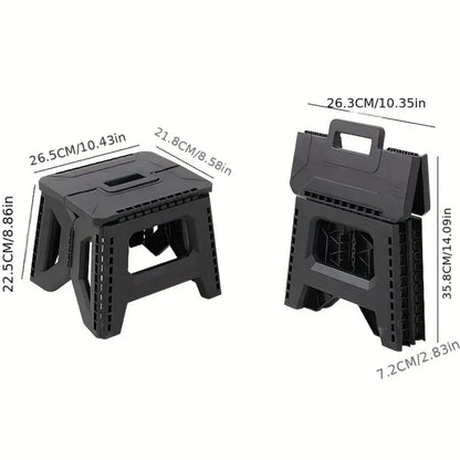 Heavy Duty Portable Folding Stool Compact Camping & Fishing Seat for Outdoor Comfort