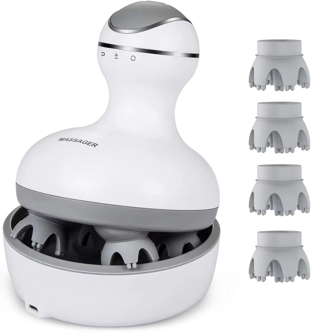 Cordless Electric Scalp Massager for Hair Growth, Deep Clean & Stress Relief