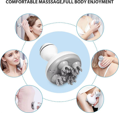 Cordless Electric Scalp Massager for Hair Growth, Deep Clean & Stress Relief