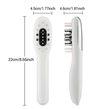 EMS Electric Scalp Massager Comb with LED Light and Hair Oil Applicator for Scalp Care & Hair Growth