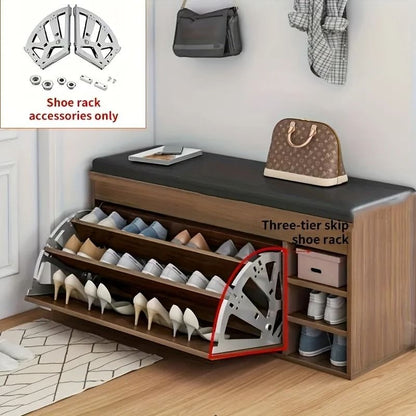 Stainless Steel Flip Shoe Cabinet Hardware Hidden Flip Rack