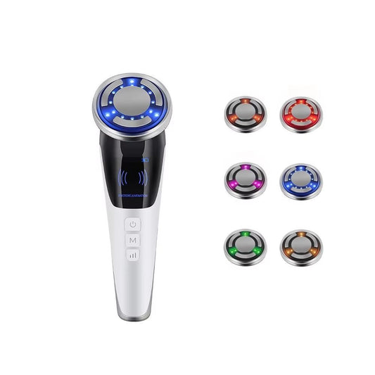 6 in 1 EMS Face Lifting Massager with LED Photon Therapy for Anti Aging and Skin Firming