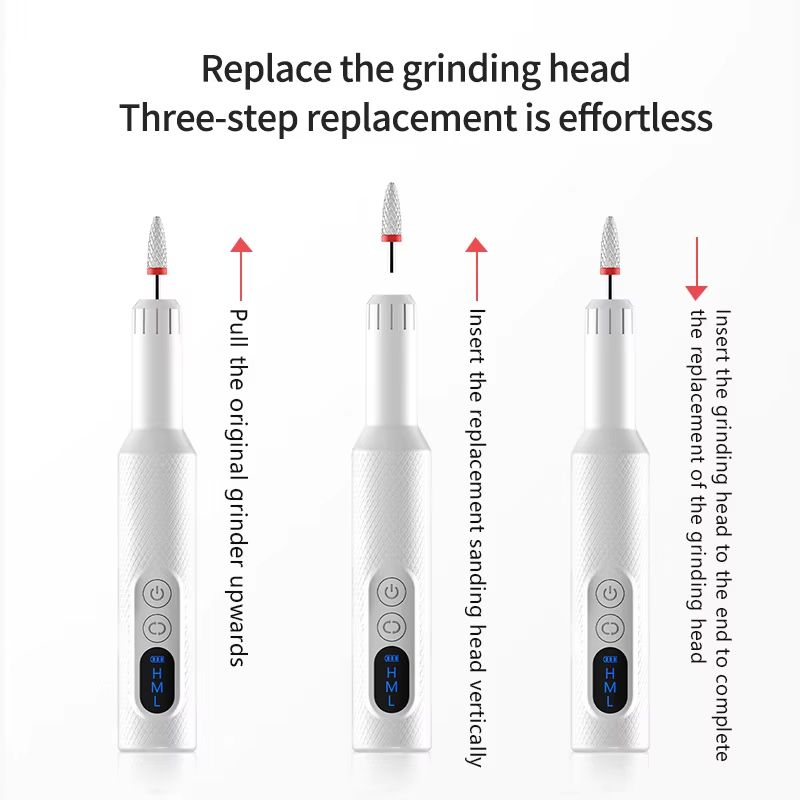 Cordless Electric Nail Drill Kit for Acrylic, Gel & Natural Nails