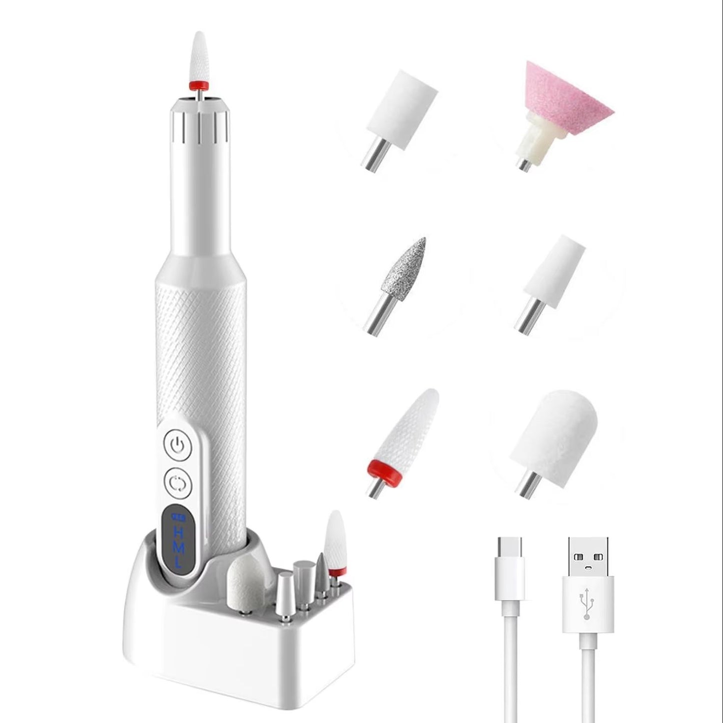 Cordless Electric Nail Drill Kit for Acrylic, Gel & Natural Nails