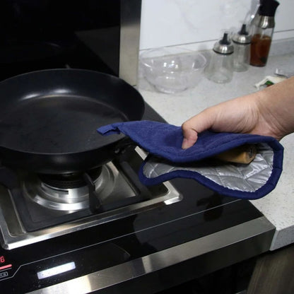 Cotton Heat Resistant Pot Holder & Trivet Pad - Machine Washable Hot Pads for Cooking & Baking