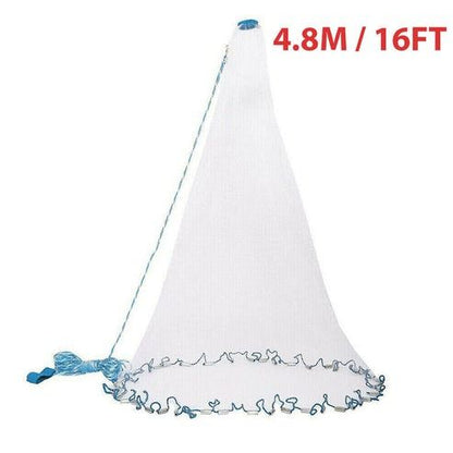 Premium Live Bait Cast Net Easy Throw Durable Nylon Mesh Cast Net Bait for Fishing
