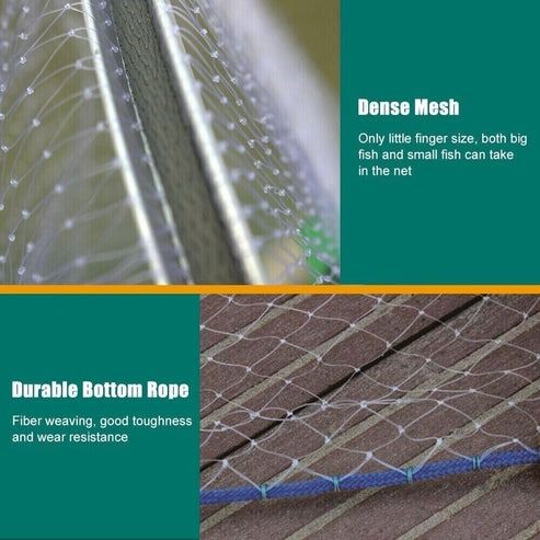Premium Live Bait Cast Net Easy Throw Durable Nylon Mesh Cast Net Bait for Fishing