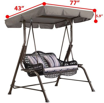 Canopy Replacement for Patio Swing,Outdoor Garden Cover, UV Protection Porch Top Seat