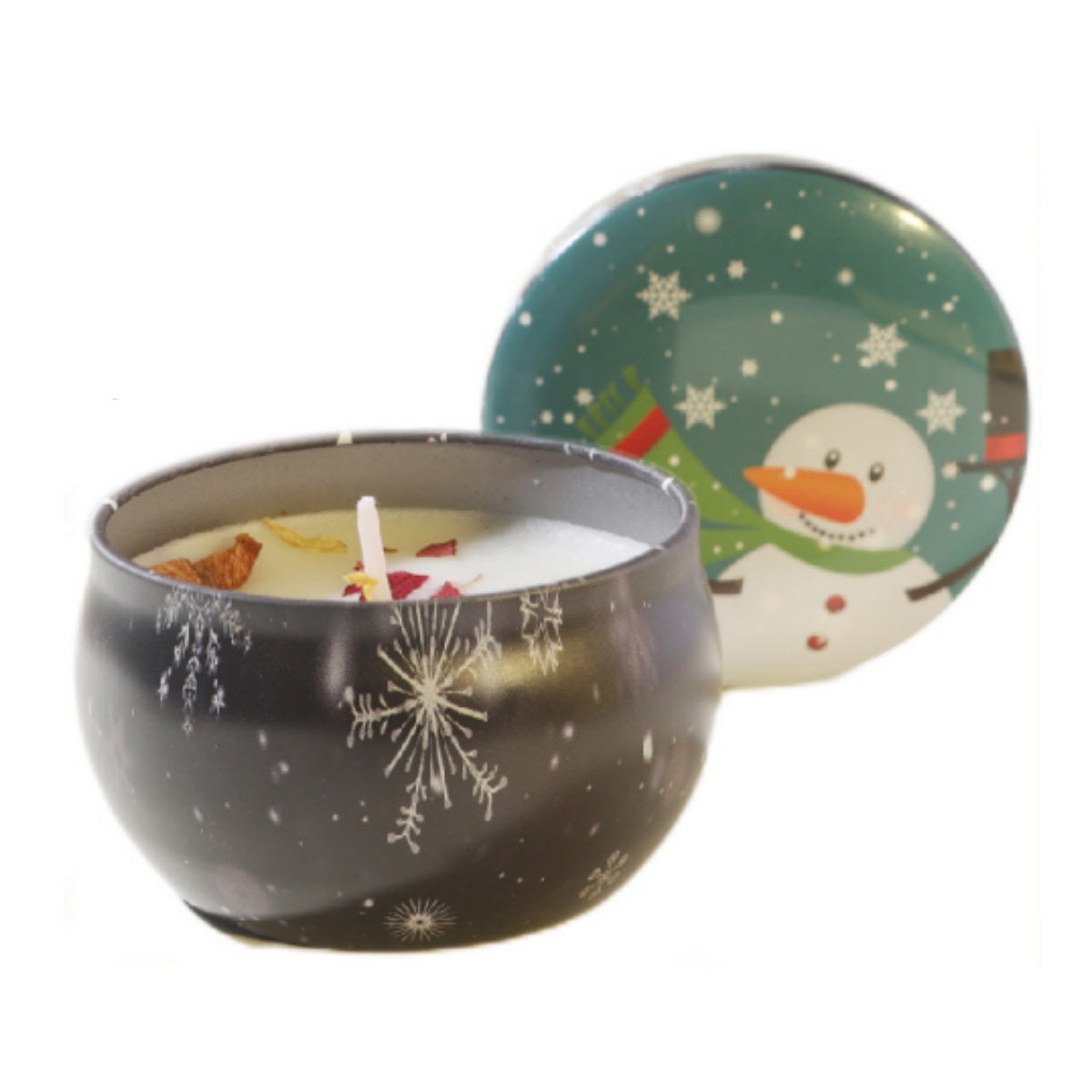 Rose, Freesia, Vanilla Christmas Aromatherapy Candles, Smokeless Plant Wax Holiday Decor Perfect Gifts