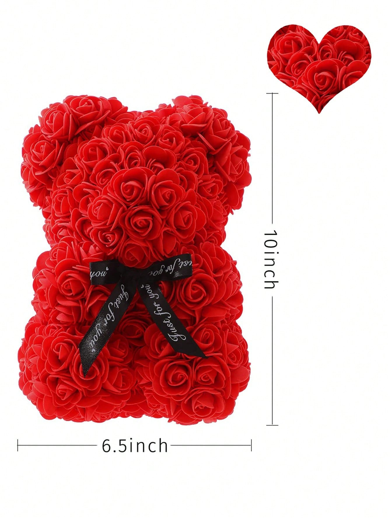Artificial Rose Teddy Bear for Mothers Day Birthday Valentine's Day Gifts Decorations