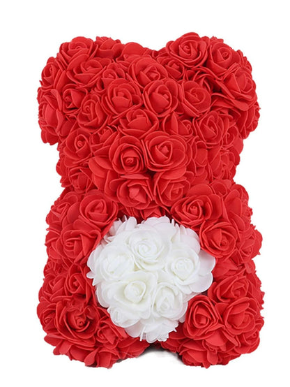 Artificial Rose Teddy Bear for Mothers Day Birthday Valentine's Day Gifts Decorations