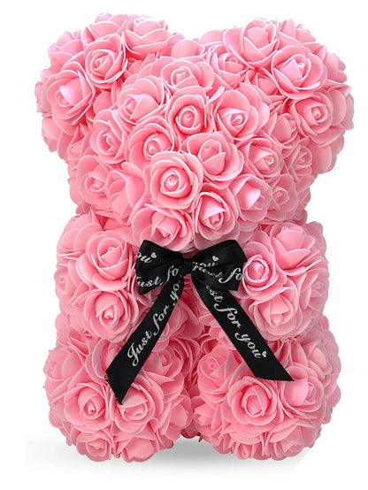 Artificial Rose Teddy Bear for Mothers Day Birthday Valentine's Day Gifts Decorations