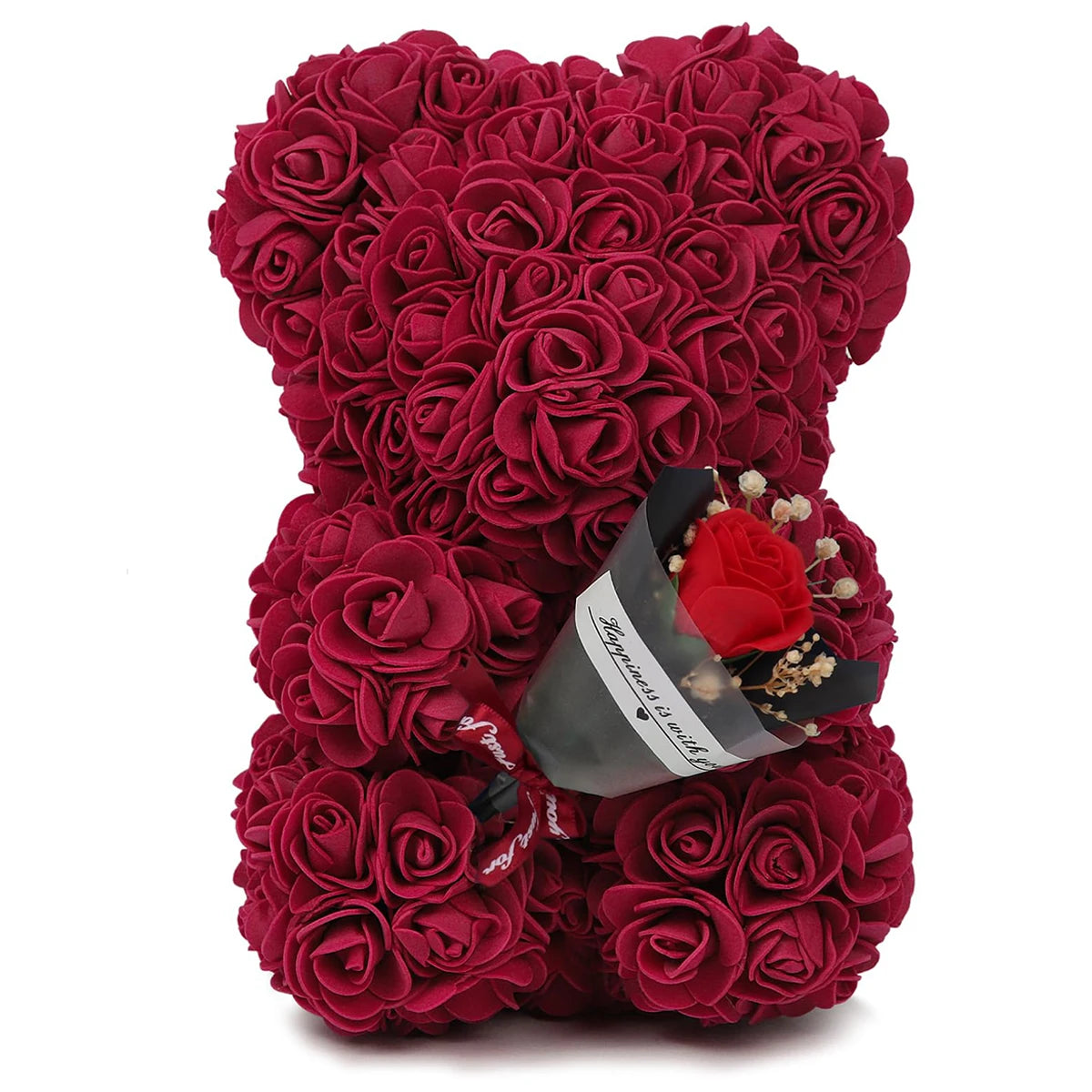 Artificial Rose Teddy Bear for Mothers Day Birthday Valentine's Day Gifts Decorations