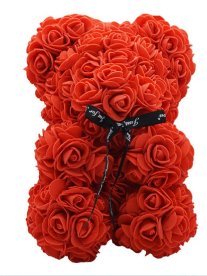 Artificial Rose Teddy Bear for Mothers Day Birthday Valentine's Day Gifts Decorations