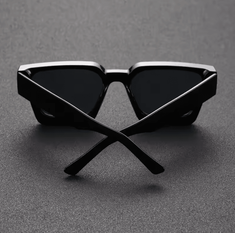 Unisex Square Frame Fashion Sunglasses Stylish Plastic Shades for Beach, Driving, Street Photography