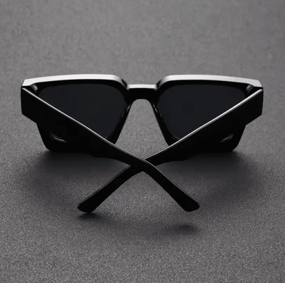 Unisex Square Frame Fashion Sunglasses Stylish Plastic Shades for Beach, Driving, Street Photography