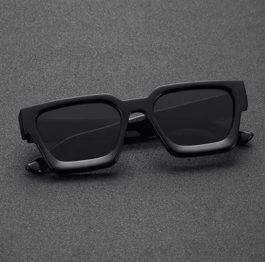 Unisex Square Frame Fashion Sunglasses Stylish Plastic Shades for Beach, Driving, Street Photography