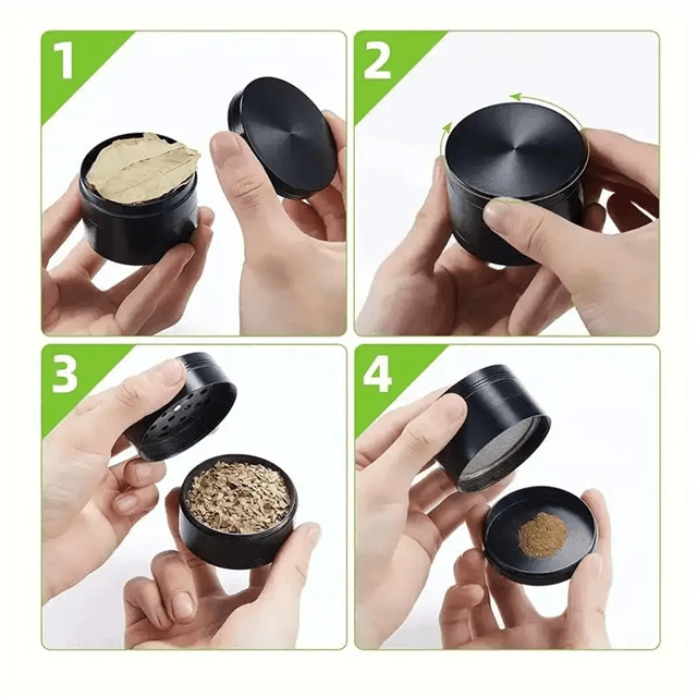 40mm Metal Herb Grinder Four Layer Compact Spice Crusher