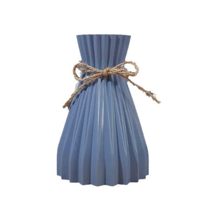 Modern Origami Style Plastic Pleated Flower Vase