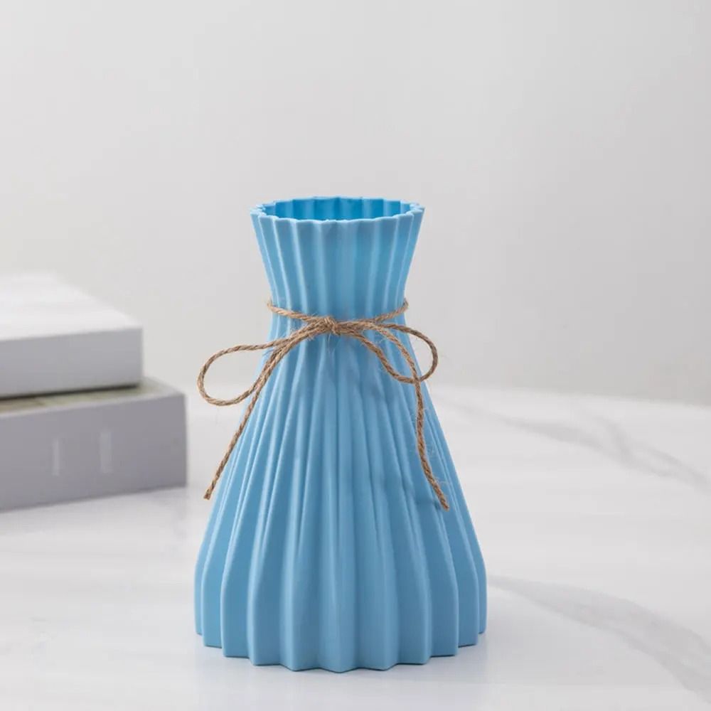 Modern Origami Style Plastic Pleated Flower Vase