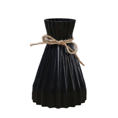Modern Origami Style Plastic Pleated Flower Vase