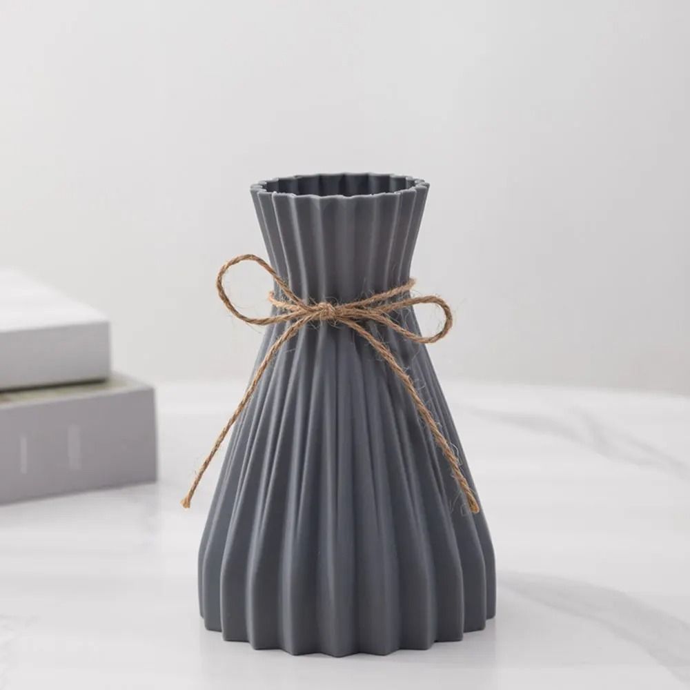 Modern Origami Style Plastic Pleated Flower Vase