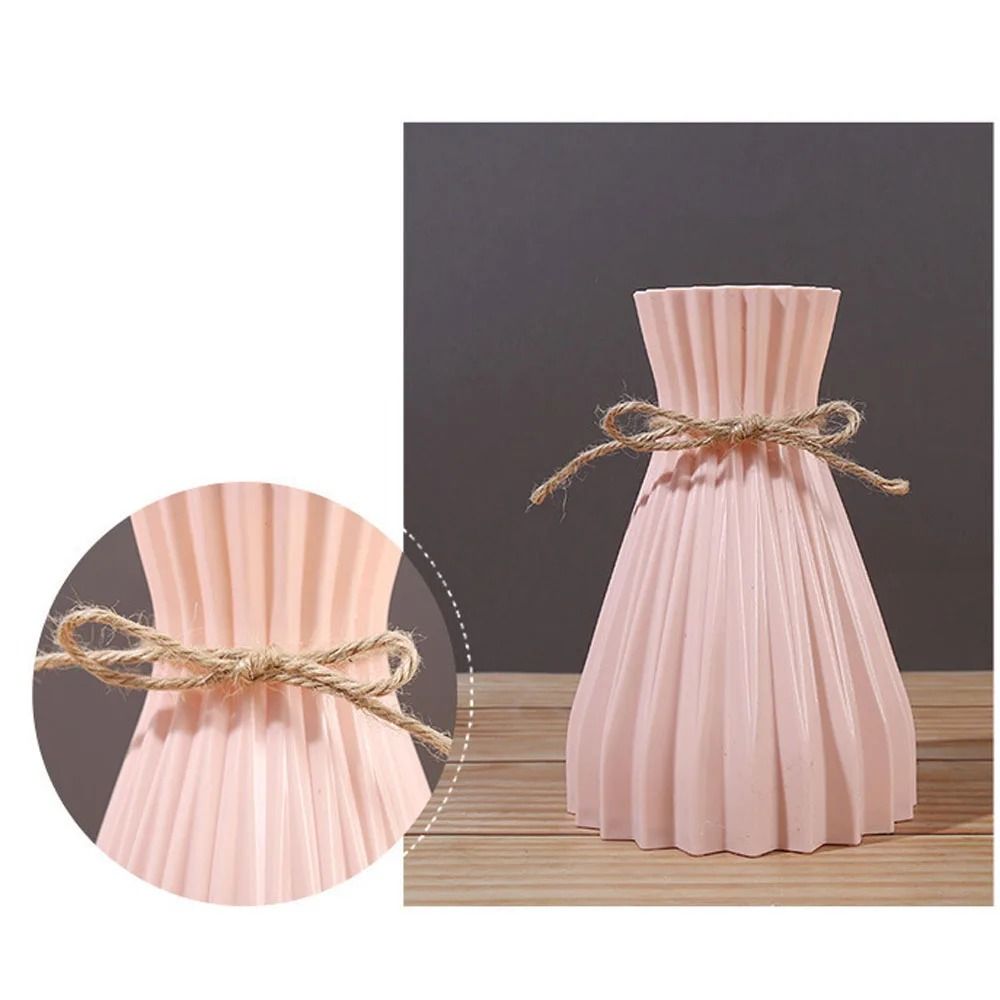 Modern Origami Style Plastic Pleated Flower Vase