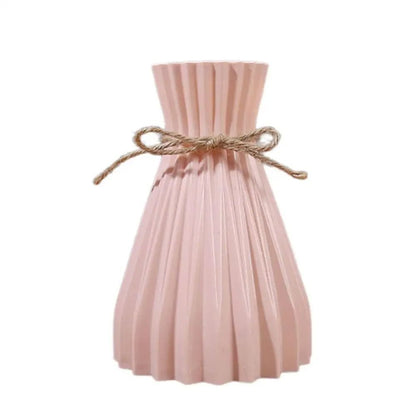Modern Origami Style Plastic Pleated Flower Vase