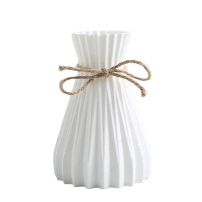 Modern Origami Style Plastic Pleated Flower Vase