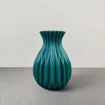 Nordic Minimalist Geometric Plastic Flower Vase