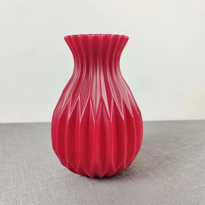 Nordic Minimalist Geometric Plastic Flower Vase