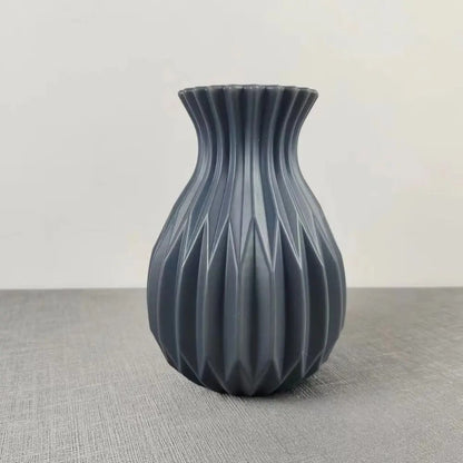 Nordic Minimalist Geometric Plastic Flower Vase