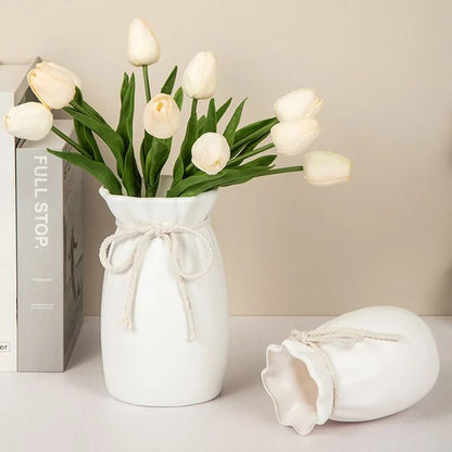 Bow Design Modern Nordic Decorative Plastic Vase