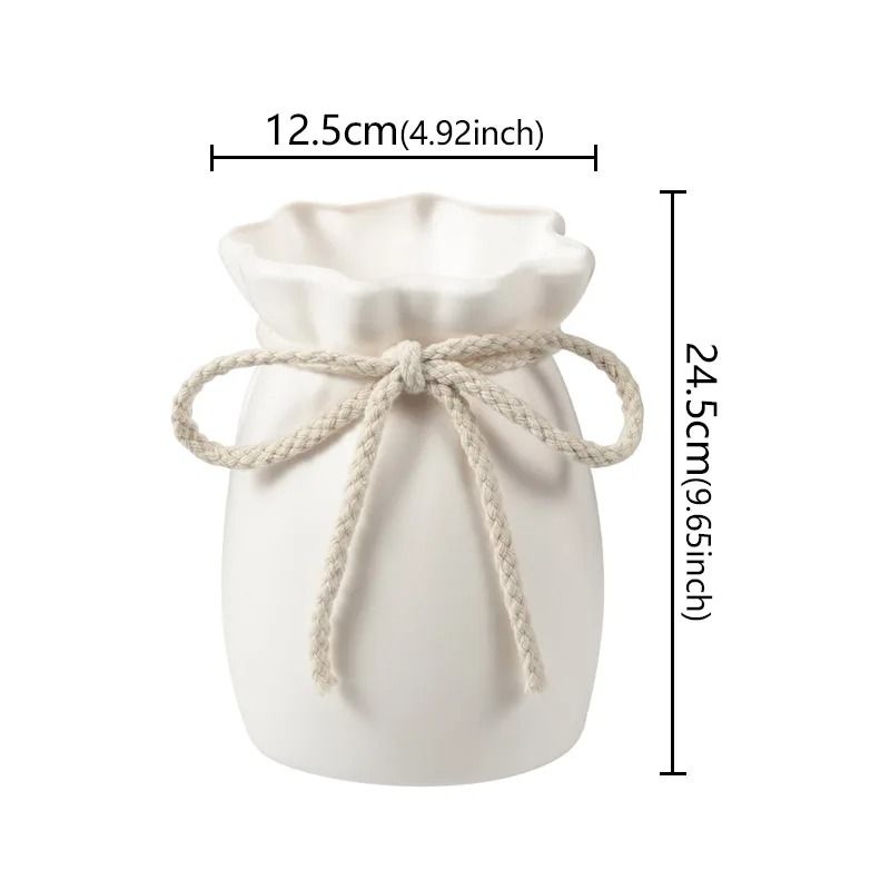 Bow Design Modern Nordic Decorative Plastic Vase