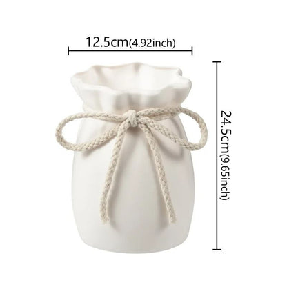 Bow Design Modern Nordic Decorative Plastic Vase
