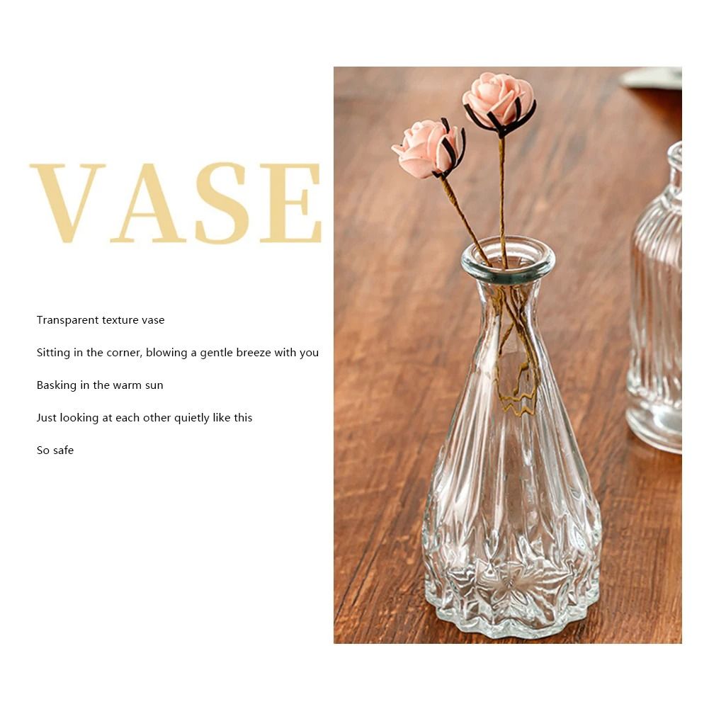 Vintage French Clear Glass Tabletop Flower Pitcher