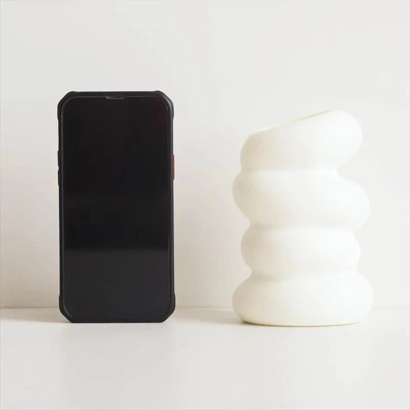 Nordic Spiral White Creative Flower Arrangement Vase