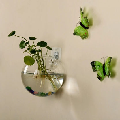 Wall Hanging Glass Hydroponic Terrarium and Fish Tank