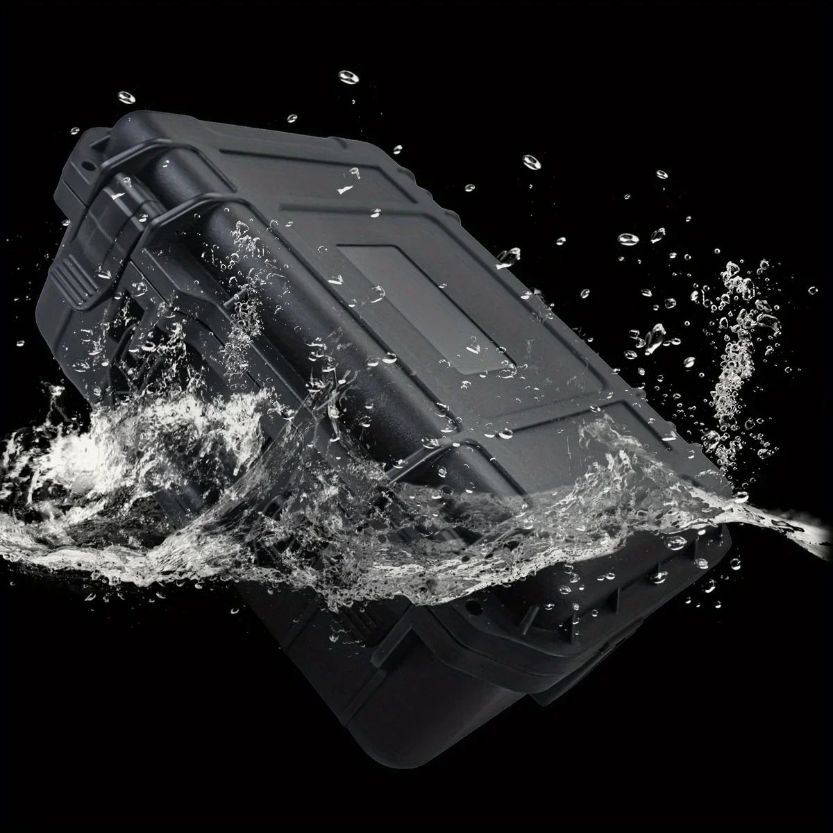Waterproof Hard Carry Tool Case with Pre-Cut Foam – Shockproof Protective Storage Box for Tools & Electronics