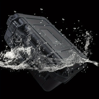Waterproof Hard Carry Tool Case with Pre-Cut Foam – Shockproof Protective Storage Box for Tools & Electronics