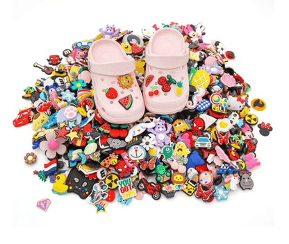 Random Mixed Shoe Charms Set PVC DIY Decorations for Sandals
