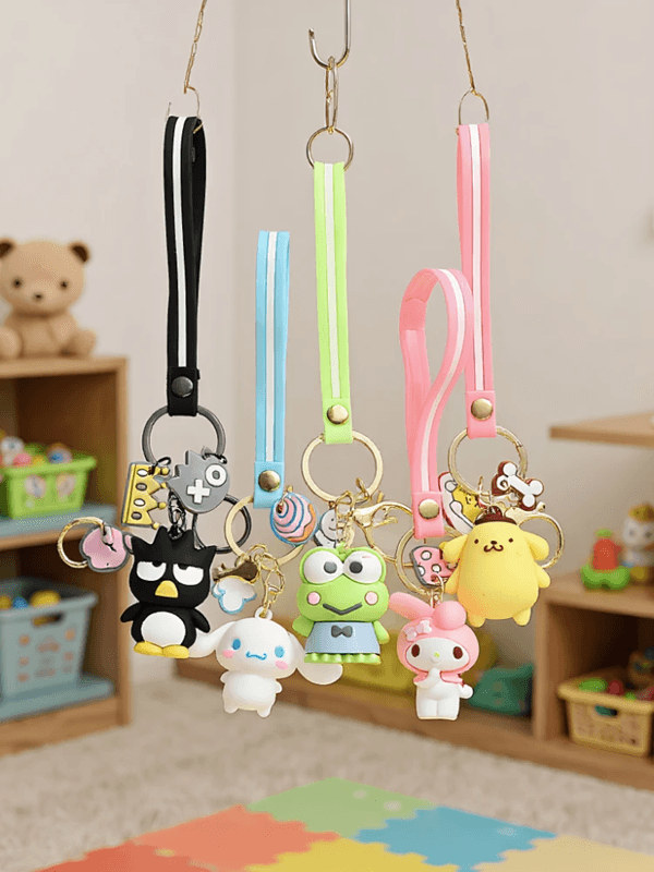 Cute Sanrio Cartoon Character Keychain Backpack Pendant for Girls and Collectors